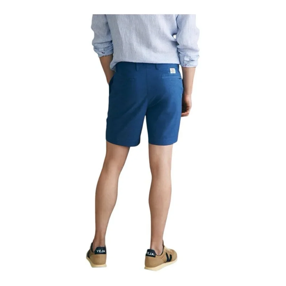 Faherty Men's All Day Shorts Belt Loop Size 28 Inseam 9” Chino Drawstring Navy
